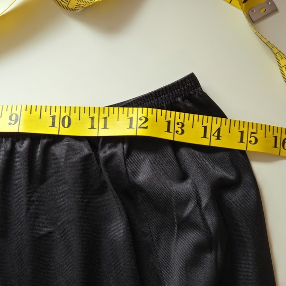 Vanity Fair Vintage Black Nylon And Lace Half Slip Size L 42‎ Side Slit Lingerie - Picture 6 of 7